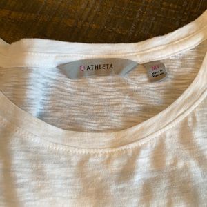 Athleta White Tank Size Med Tall